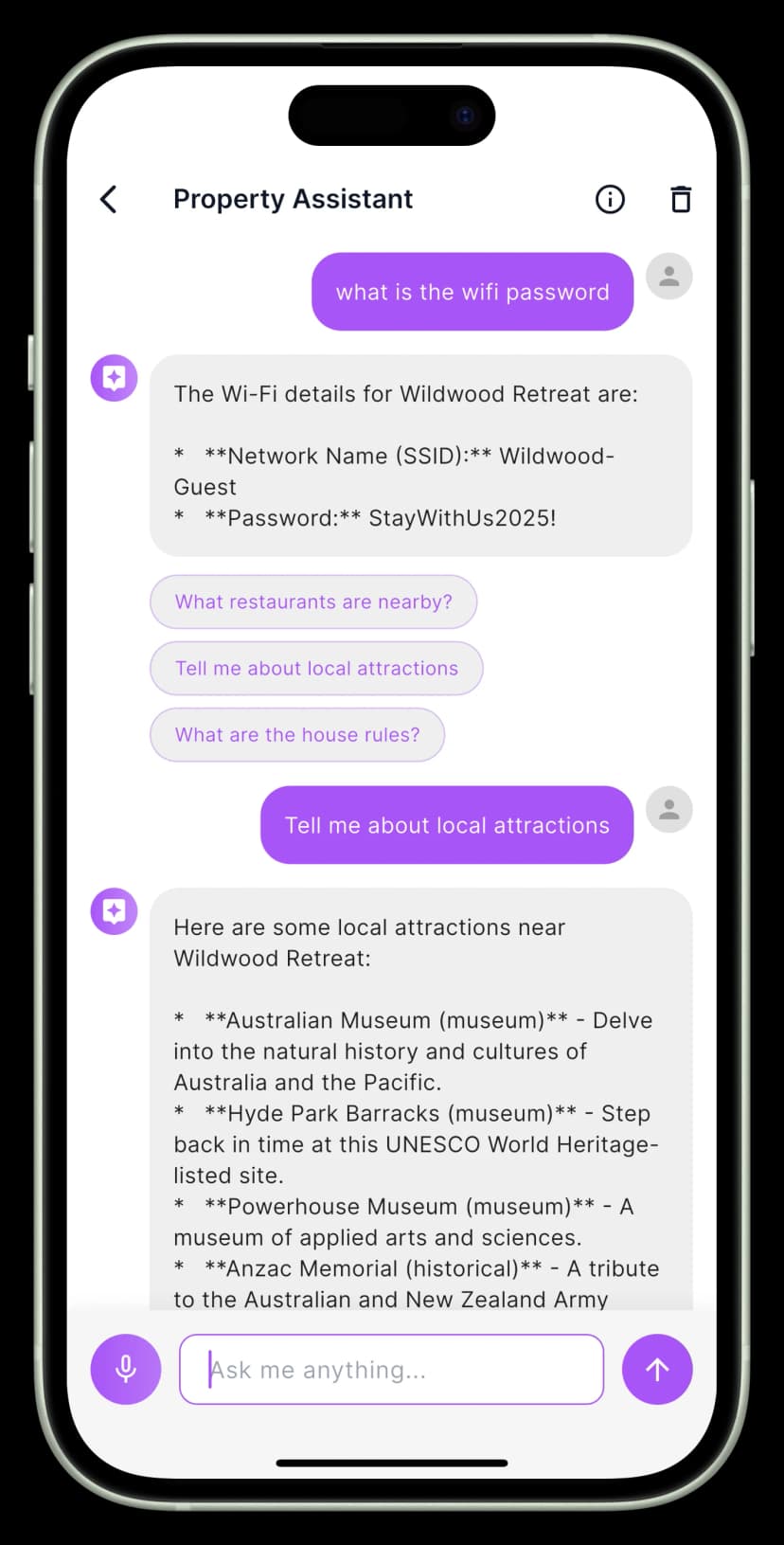 Stayer AI Property Assistant